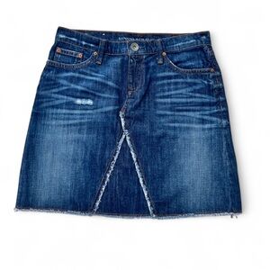 Banana Republic Dark Blue Denim Mini Skirt